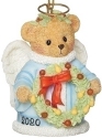 Cherished Teddies 133470 Annual Angel Bell Ornament Dated 2020 Christmas Bear