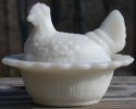 Hen on Nest 3 Inch Salt