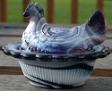 Hen on Nest 3 Inch Salt