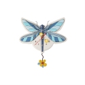 Allen Designs 6016648N Blue Dragonfly Wall Clock