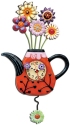 Allen Designs P9014N Flower-tea-ful Clock