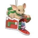 Charming Tails 138101 Mouse On Mailbox 2025 Dated Ornament