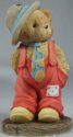 Cherished Teddies 103756 Logan Bear in Blue Overalls Figurine