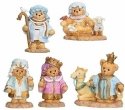 Cherished Teddies 135620 Bear Pageant Figurines 5 Piece Set