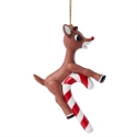 Rudolph by Department 56 6015527 Rudolph Candy Cane Ornament