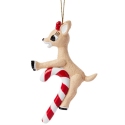 Rudolph by Department 56 6015528 Clarice Candy Cane Ornament