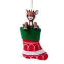 Rudolph by Department 56 6015530 Rudolph in Stocking Ornament