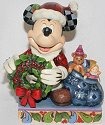 Jim Shore Disney 4016565 Santa Mickey with Wreath