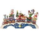 Jim Shore Disney 6014996N Mickey and Friends Christmas Train Figurine