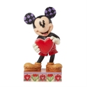 Jim Shore Disney 6016329 Mickey Heart Personalizable Figurine