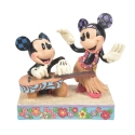 Jim Shore Disney 6016330N Mickey and Minnie in Hawaii Figurine