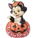 Disney Traditions by Jim Shore 6016583N Figaro in Jack-O-Lantern Figurine