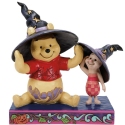 Disney Traditions by Jim Shore 6016595N Pooh and Piglet Witch Hats Figurine