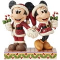 Jim Shore Disney 6016882N Mickey and Minnie Candy Canes Figurine