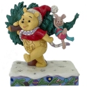 Jim Shore Disney 6016886N Pooh Christmas Tree Figurine