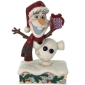 Jim Shore Disney 6016888N Christmas Olaf Personality Pose Figurine