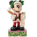 Disney Traditions by Jim Shore 6016890N Santa Mickey with List Figurine