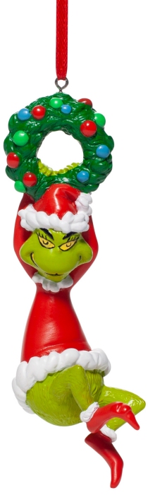 Grinch by Department 56 6006799 Hanging On Wreath Ornament Dept