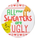 Grinch by Department 56 6006806 Grinch Ugly Sweater Ornament