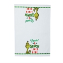 Grinch by Department 56 6015777N Beware of the Grinch Tea Towel