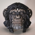 Edge Sculpture Animals 6016672N Chimpanzee Bust Figurine