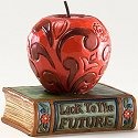 Jim Shore 4025850 Mini Apple on Book Figurine