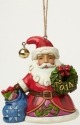 Jim Shore 4044562 Hanging Ornament Dated Santa Wre