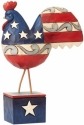 Jim Shore 4056952 Flag Rooster Mini Figurine