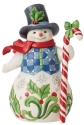 Jim Shore 6013686 Snowman with Candy Figurine