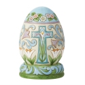 Jim Shore 6014397N He Is Risen Easter Egg Figurine