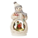 Jim Shore 6015514N Woodland Snowman LED Figurine