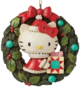 Jim Shore 6015965 Hello Kitty Wreath Ornament