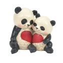 Jim Shore 6016360 Panda Couple with Heart Figurine