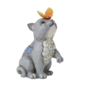 Jim Shore 6016382N Cat with Butterfly on Nose Figurine