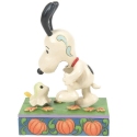 Peanuts by Jim Shore 6016580N Snoopy Scared by Woodstock Figurine