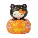 Jim Shore 6016584 Hello Kitty Black Cat Pumpkin Figurine