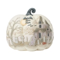 Jim Shore 6016636 Pumpkin with Haunted Bats Figurine