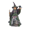 Jim Shore 6016637 Evil Witch with Graveyard Figurine