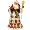 Jim Shore 6017002N Santa Cardinal on Hand Figurine