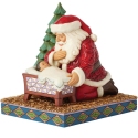 Jim Shore 6017009 Santa Kneeling over Baby Jesus Figurine