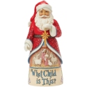 Jim Shore 6017010N Santa What Child Is This Song Series Figurine