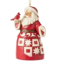 Jim Shore 6017028 Nordic Noel Santa Ornament