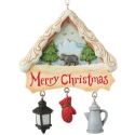 Jim Shore 6017039N Lodge Scene and Charms Ornament