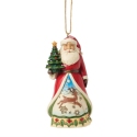 Jim Shore 6017046 Santa Vintage Christmas Ornament