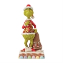 Jim Shore Dr Seuss 6017058N Grinch Eating Gingerbread Figurine