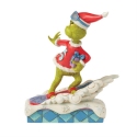 Jim Shore Dr Seuss 6017066N Grinch Snowboarding Figurine