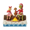 Jim Shore Dr Seuss 6017072N Grinch Max Cindy Roasting Marshmallows Figurine