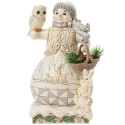 Jim Shore 6017168 Woodland Snowman with Basket Figurine