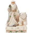 Jim Shore 6017170 Woodland Santa with Bear Figurine