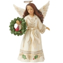 Jim Shore 6017174 Woodland Angel with Cardinal Figurine